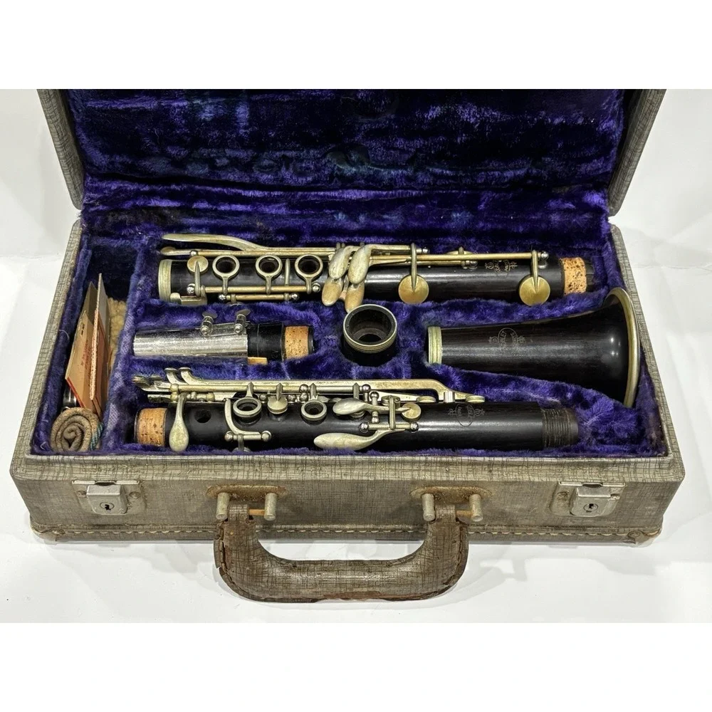 LeBlanc Noblet Paris Wood Clarinet w/ Original Case Vintage Kenosha Wisconsin